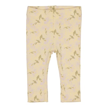 Legging à fleurs en côtes