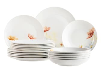 Tellerset, Porzellan Amapola