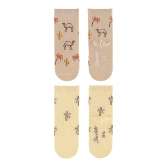 6er-Pack Socken Palmen Tiere