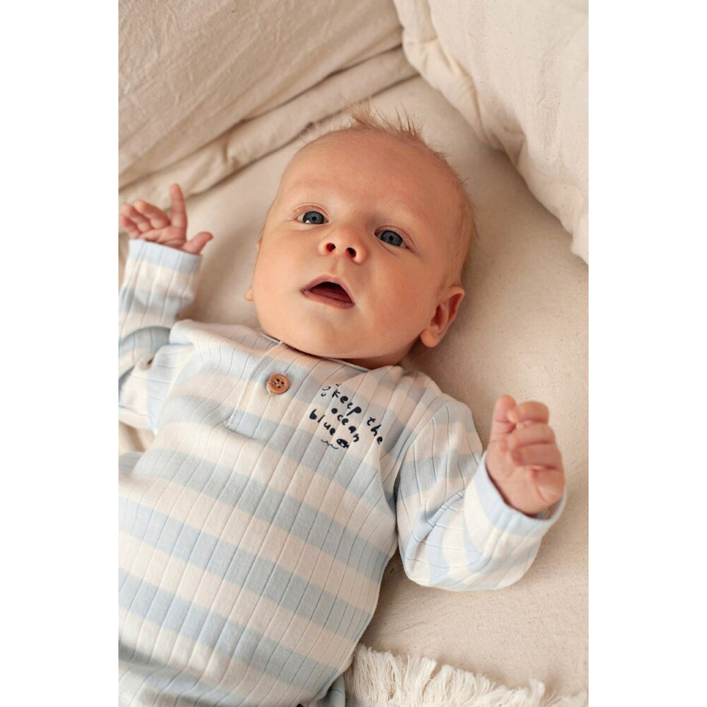 Shirt langarm Ringel Rippqualität