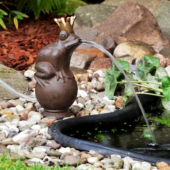 Dekofigur Wasserspeier Froschkönig