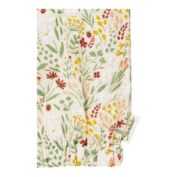 Spieler Leinenoptik Blumen