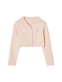 Festlicher Bolero mit Herz-Stickerei Mädchen