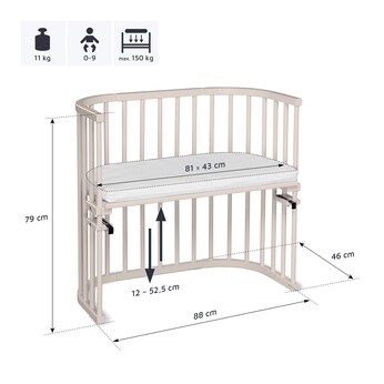 Beistellbett Original 81x43 cm