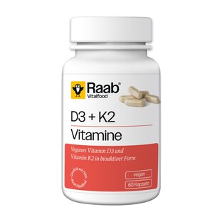 Vitamin D3 + K2, 60 Stück, 27,6 g