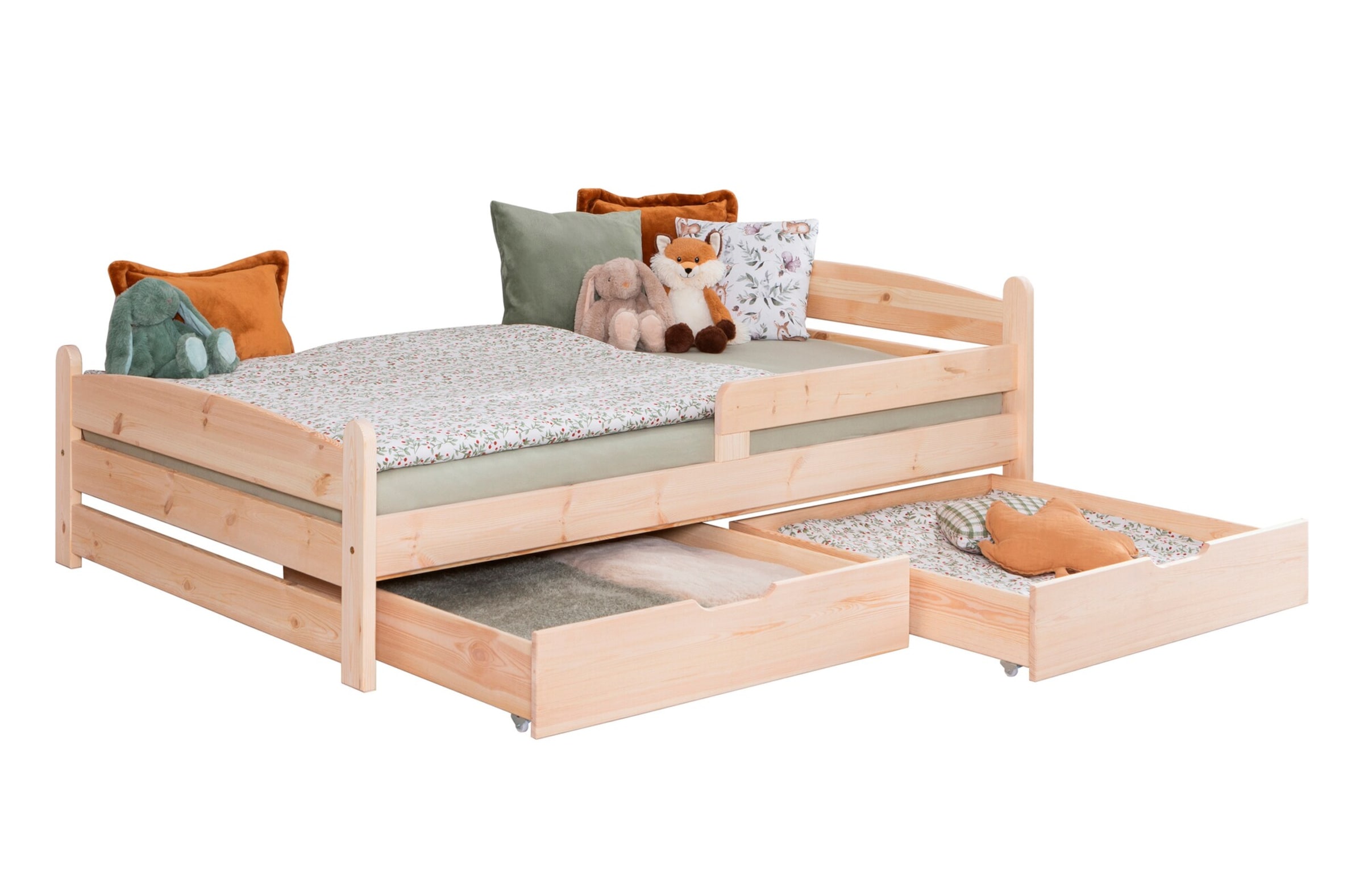 Ticaa Einzelbett „Mello“, Kinderbett, Jugendbett, Schlafzimmer, Kinderzimmer