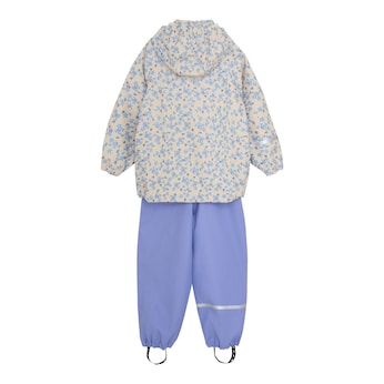 2-tlg. Set Regenjacke und Regenhose Blumen