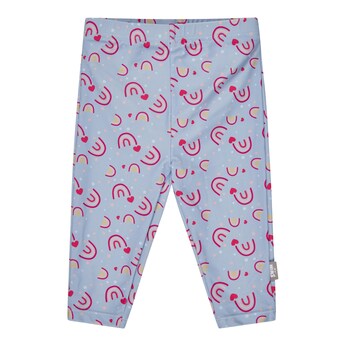 Capri-Schwimmleggings mit Windeleinsatz und UV-Schutz Regenbogen