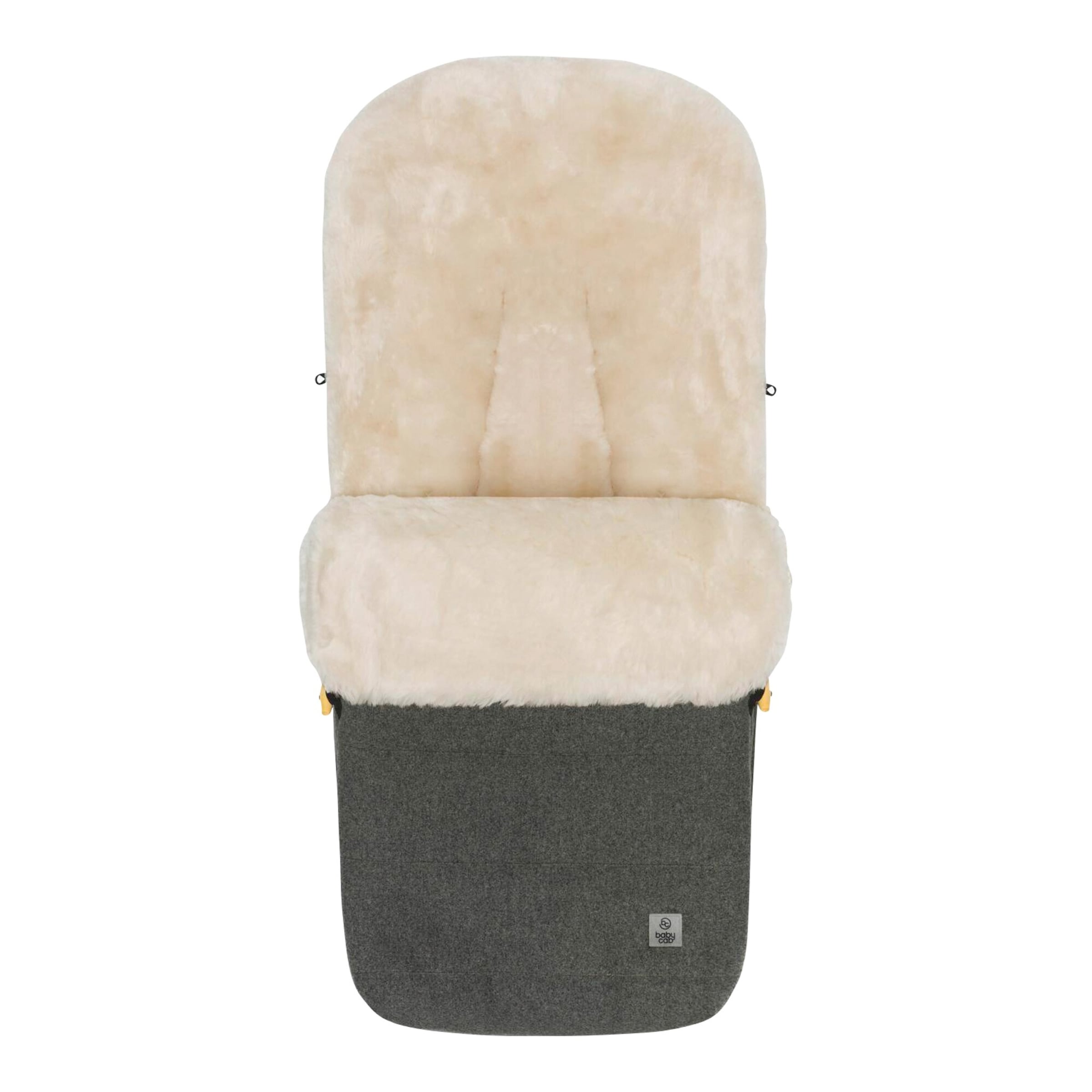 Babycab Winterfußsack Lammfell Lille Wool grau