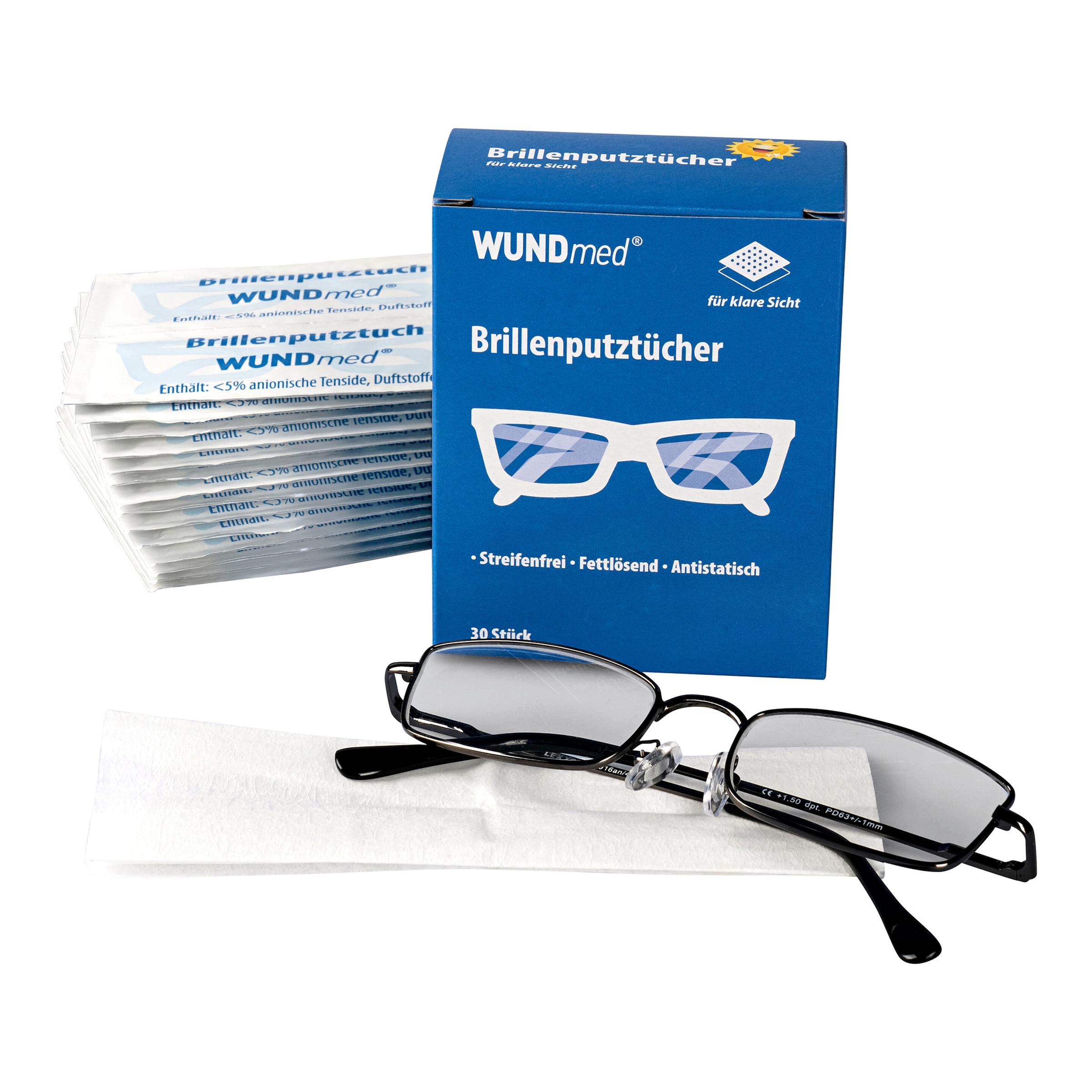 Brillen-Putztücher, 30 Stück von WUNDmed®