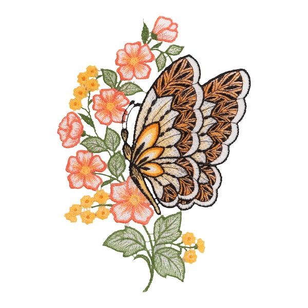 Papillon et fleur de Pâques