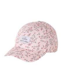 Baumwollcap mit Blumenprint Mädchen Hello Summer