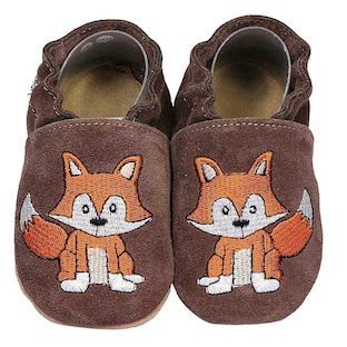 Krabbelschuhe Fuchs dunkelbraun