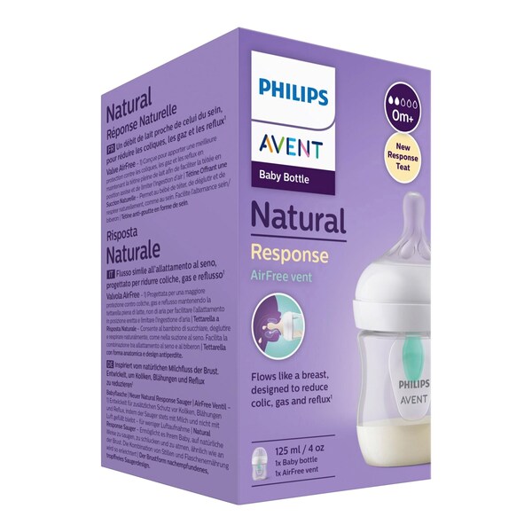 Philips Avent - Biberon Natural-Response, 125 ml, dès la naissance
