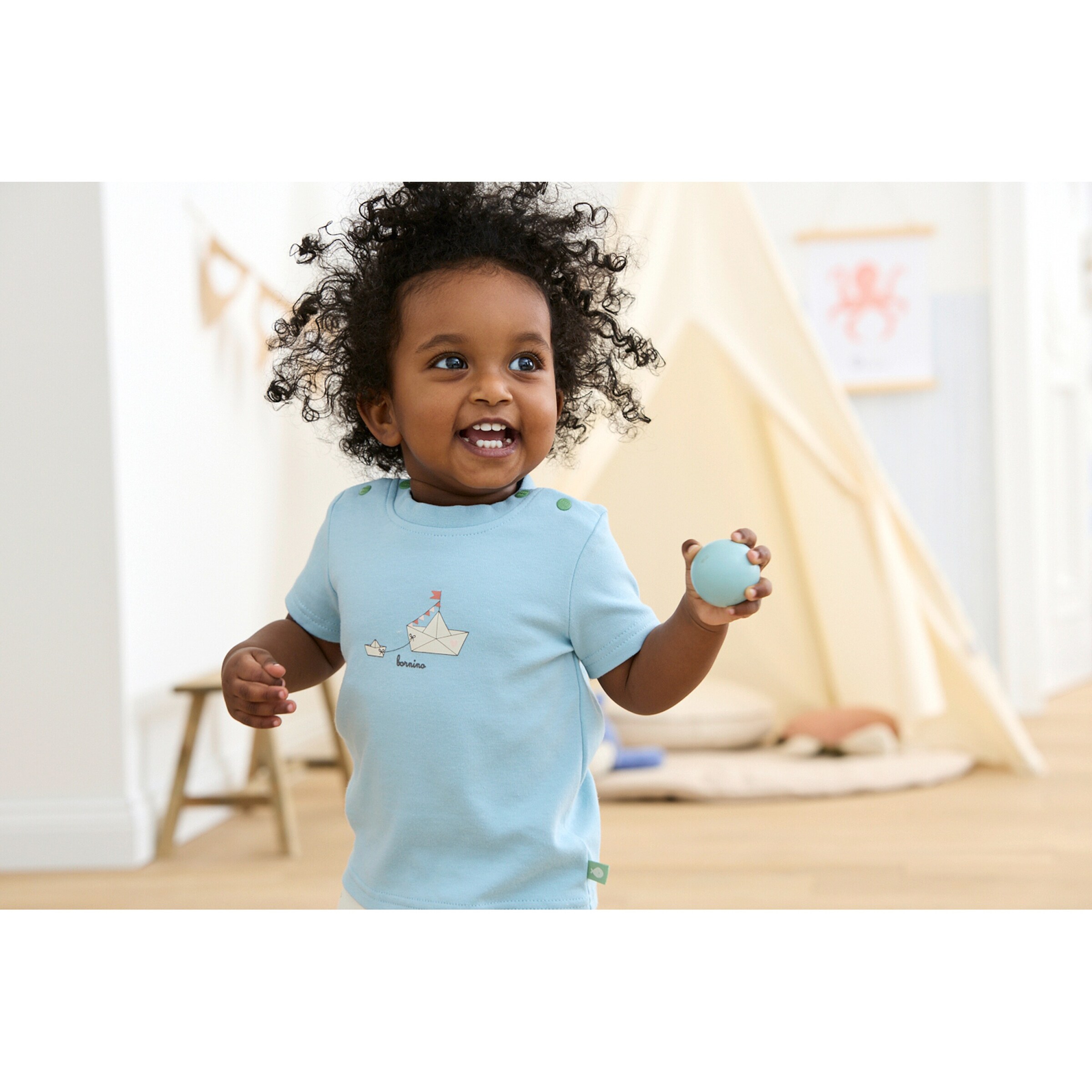 Thumbnail - Bornino Summer Beach T-Shirt Papierboote