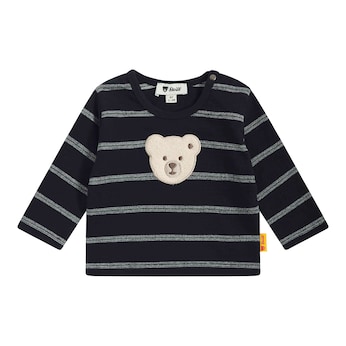 Shirt langarm Bär Ringel