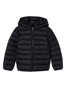 Jungen Steppjacke mit Kapuze und Recycling-Polyester, Übergangsjacke