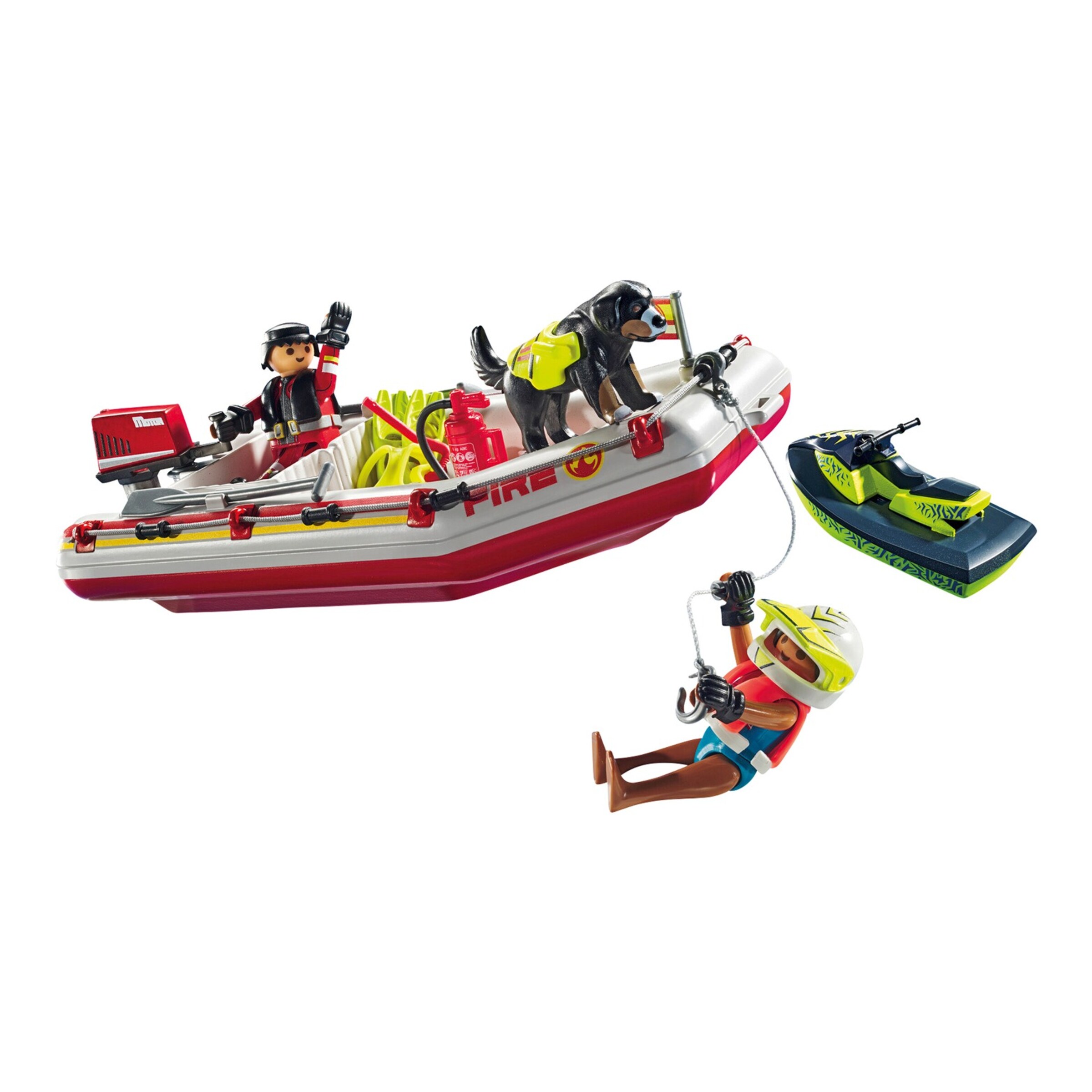 Playmobil® - Action Heroes - 71464 Feuerwehrboot Mit Aqua Scooter ...