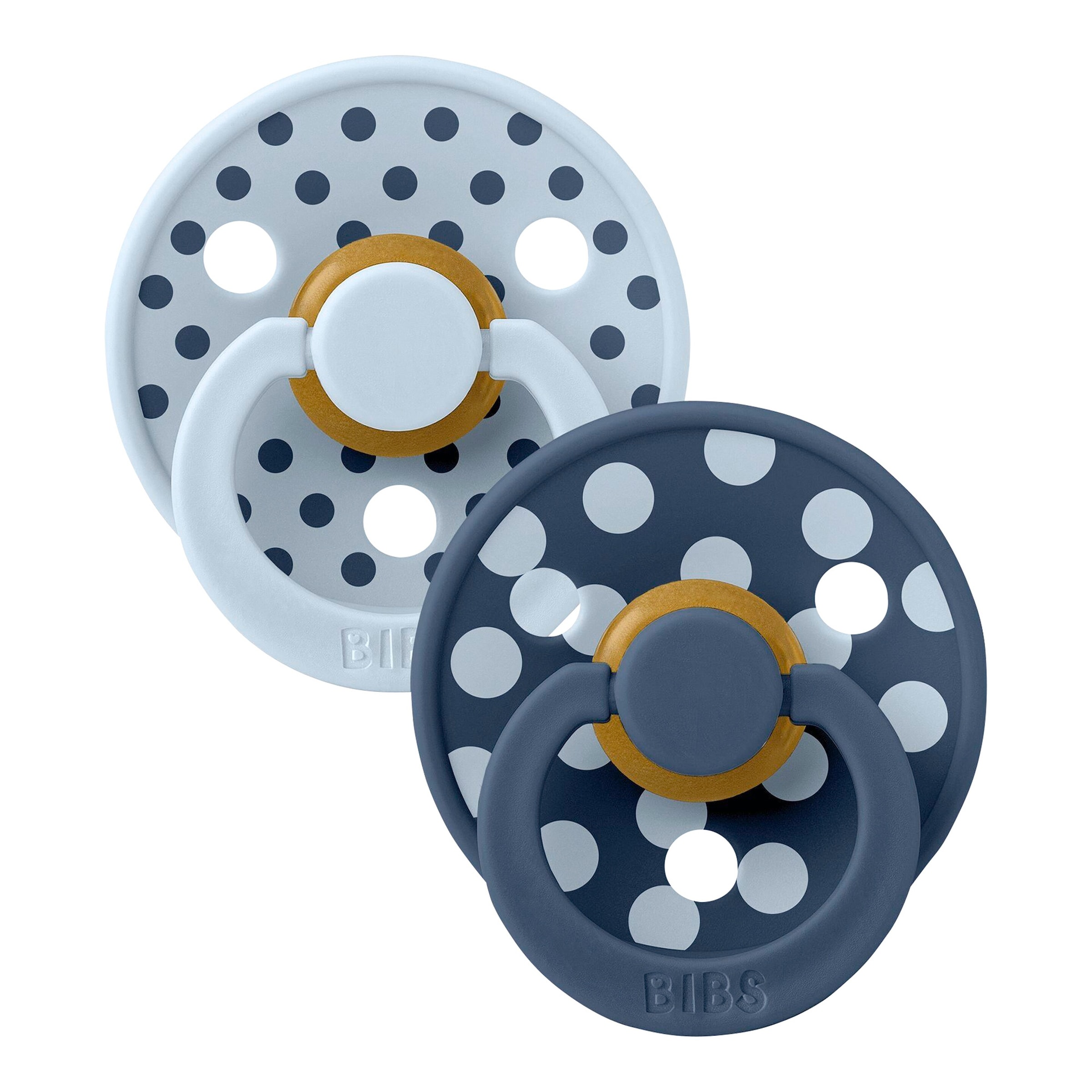 Bibs 2er-Pack Polka Collection Schnuller Latex, 0-6M