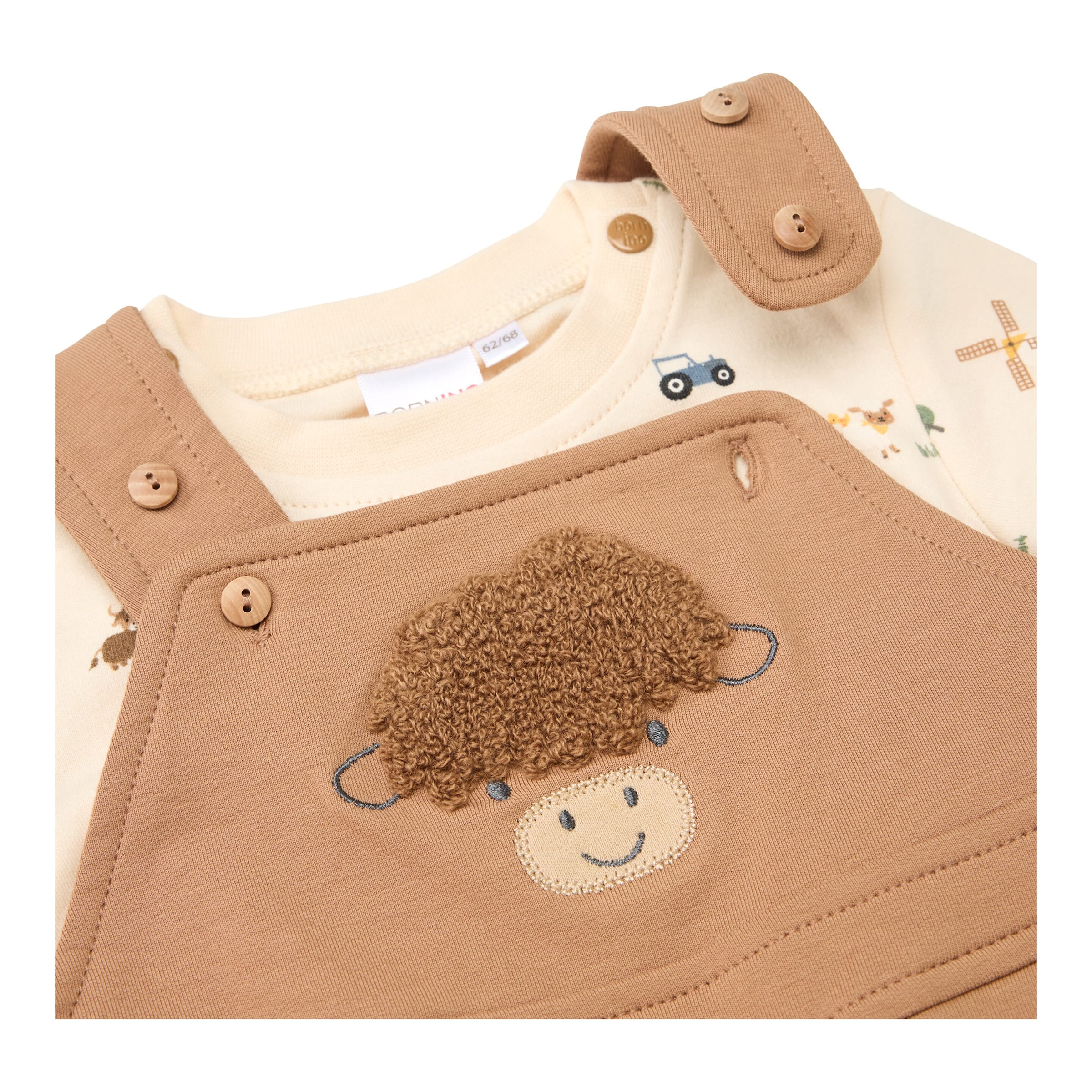 2-tlg. Set Latzhose mit Shirt Country Love