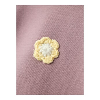 Sweatshirt langarm Blumenstickerei