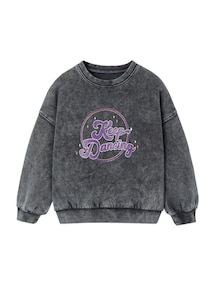 Mädchen Sport-Sweatshirt mit Glitzer