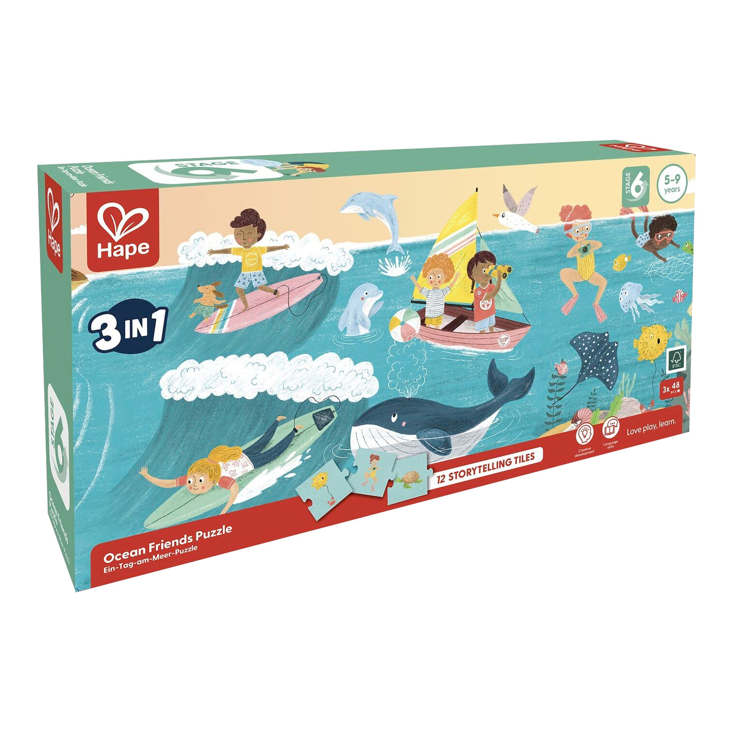 Hape Puzzle Ein Tag am Meer 48 Teile