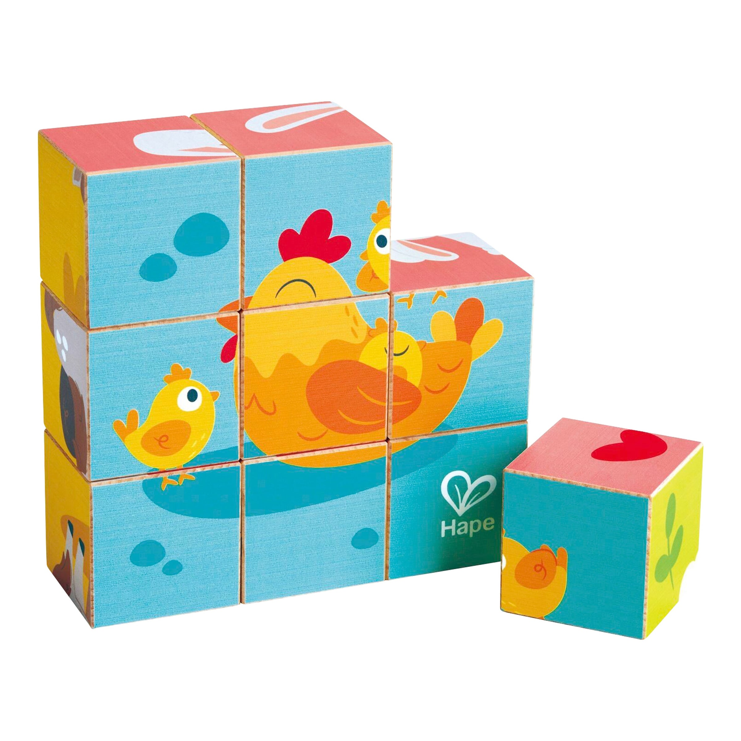 Hape Blockpuzzle Bauernhoftiere