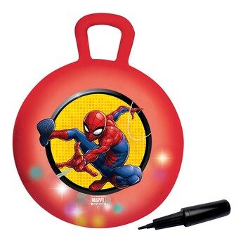 Hüpfball mit Licht-Effekt Spider-Man