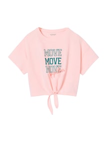SportlichersT-Shirt zum Binden MOVE f¸r M‰dchen, Recycling-Baumwolle