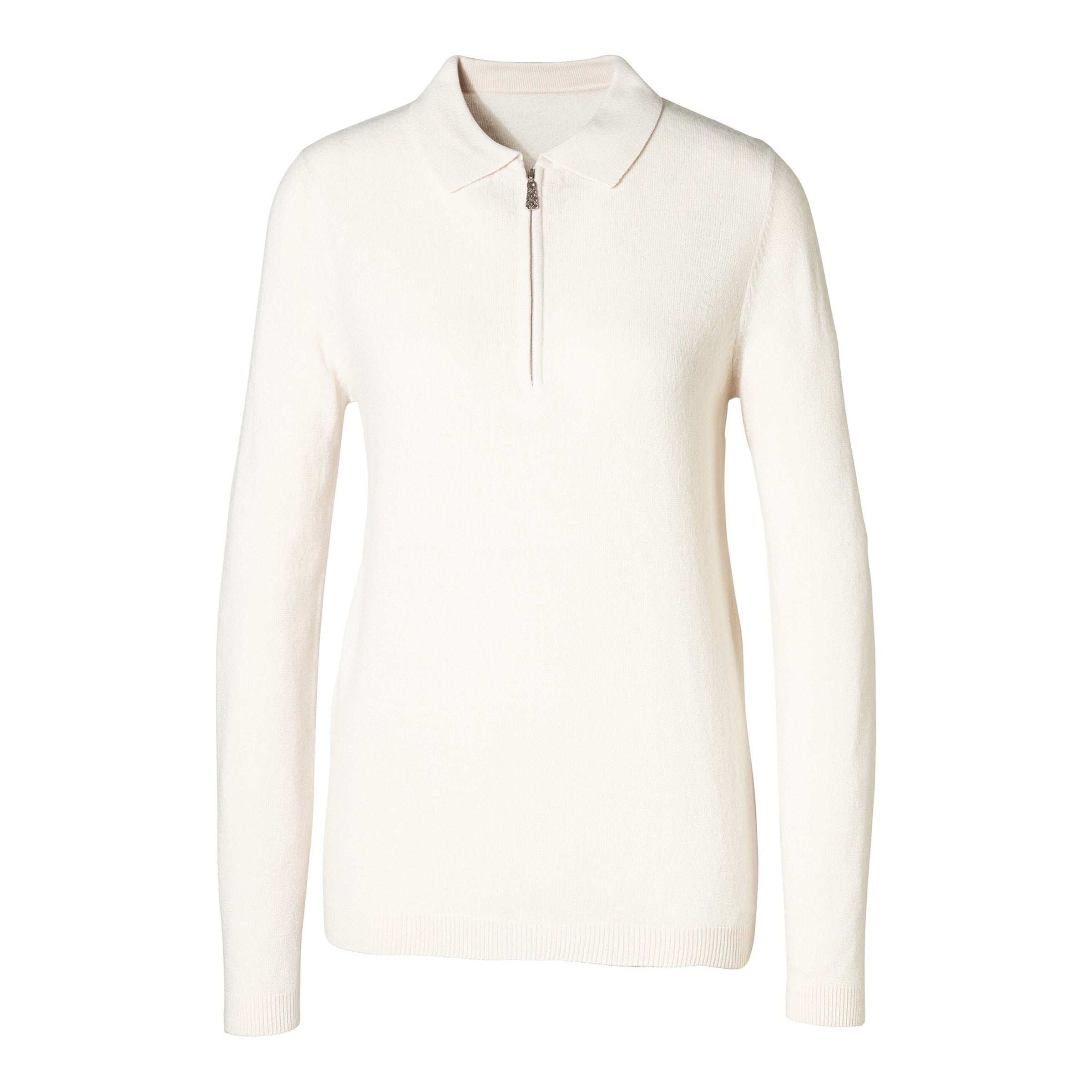 Pull-over zippé «Toucher cachemire»