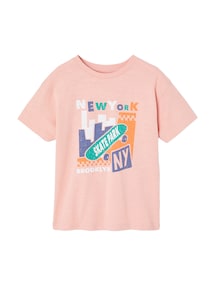T-Shirt mit grafischem Print und Recycling-Baumwolle Jungen