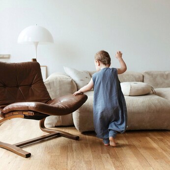 Sommer-Sleepoverall Leinen 0.5 TOG