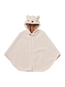 Baby Poncho mit Kapuze für Babyschale / Babytrage