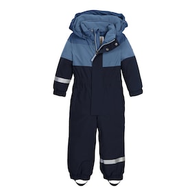 Schneeoverall mit Kapuze Colorblock