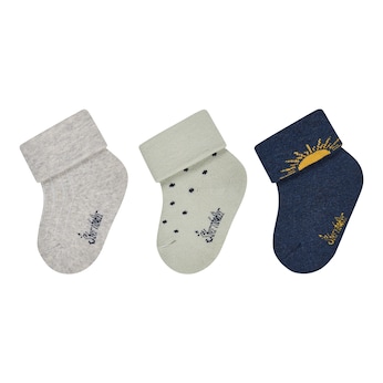 3er-Pack Socken Sonne Sterne