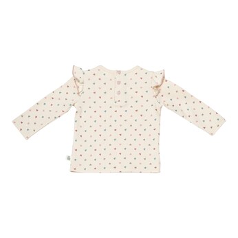 Shirt langarm Volant Herzen