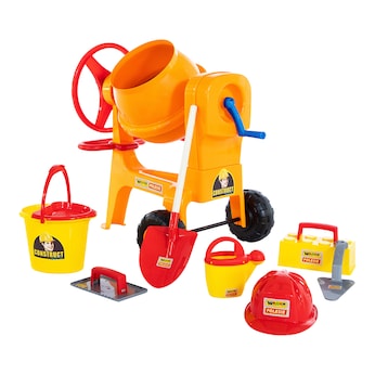 Mischmaschine mit Baustellen-Set 8-tlg. 