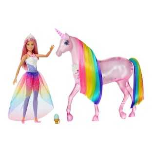 Barbie Dreamtopia et sa licorne lumières magiques