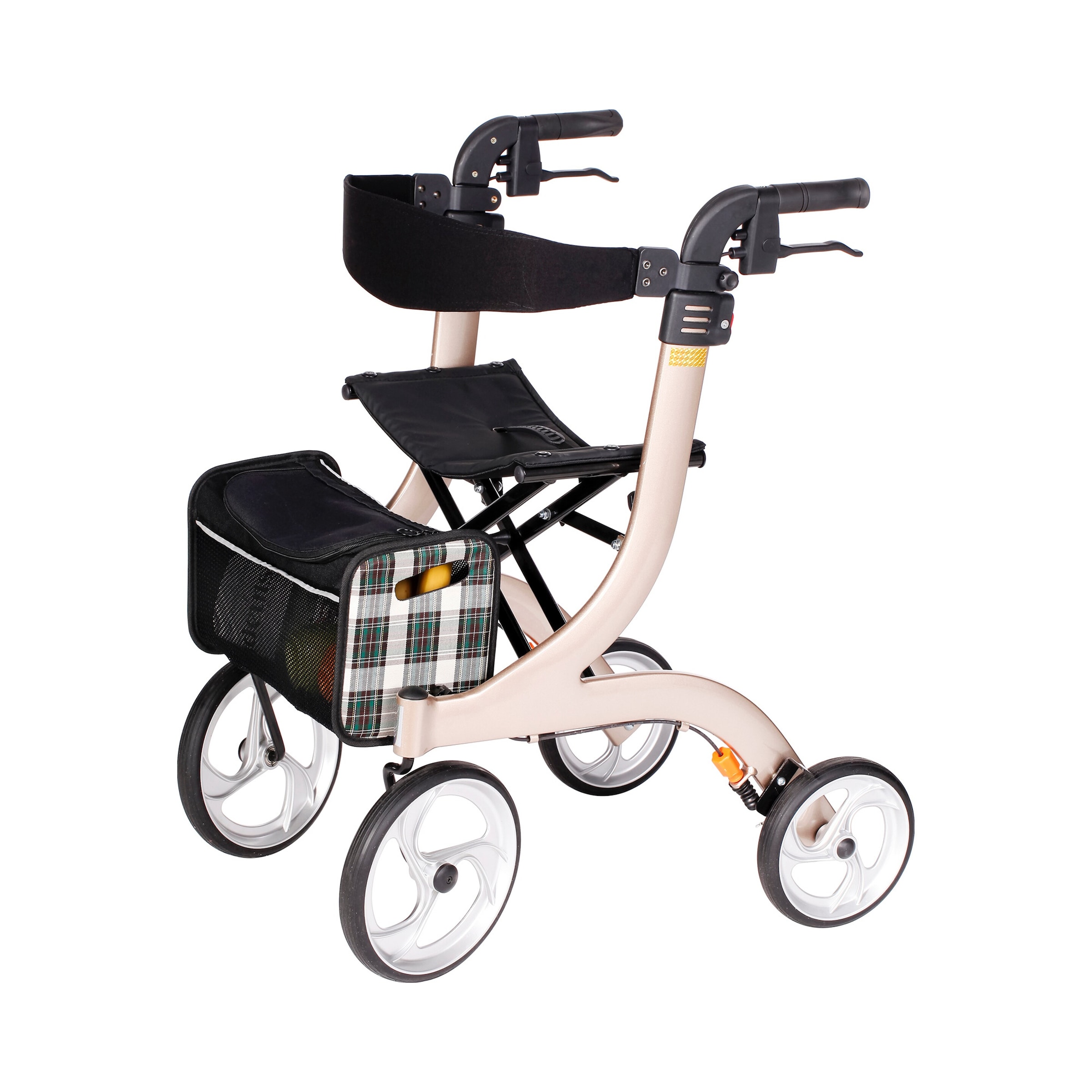 Rollator Nitro fĂĽr innen & auĂźen, klappbar, zum Sitzen & Fahren mehrfarbig