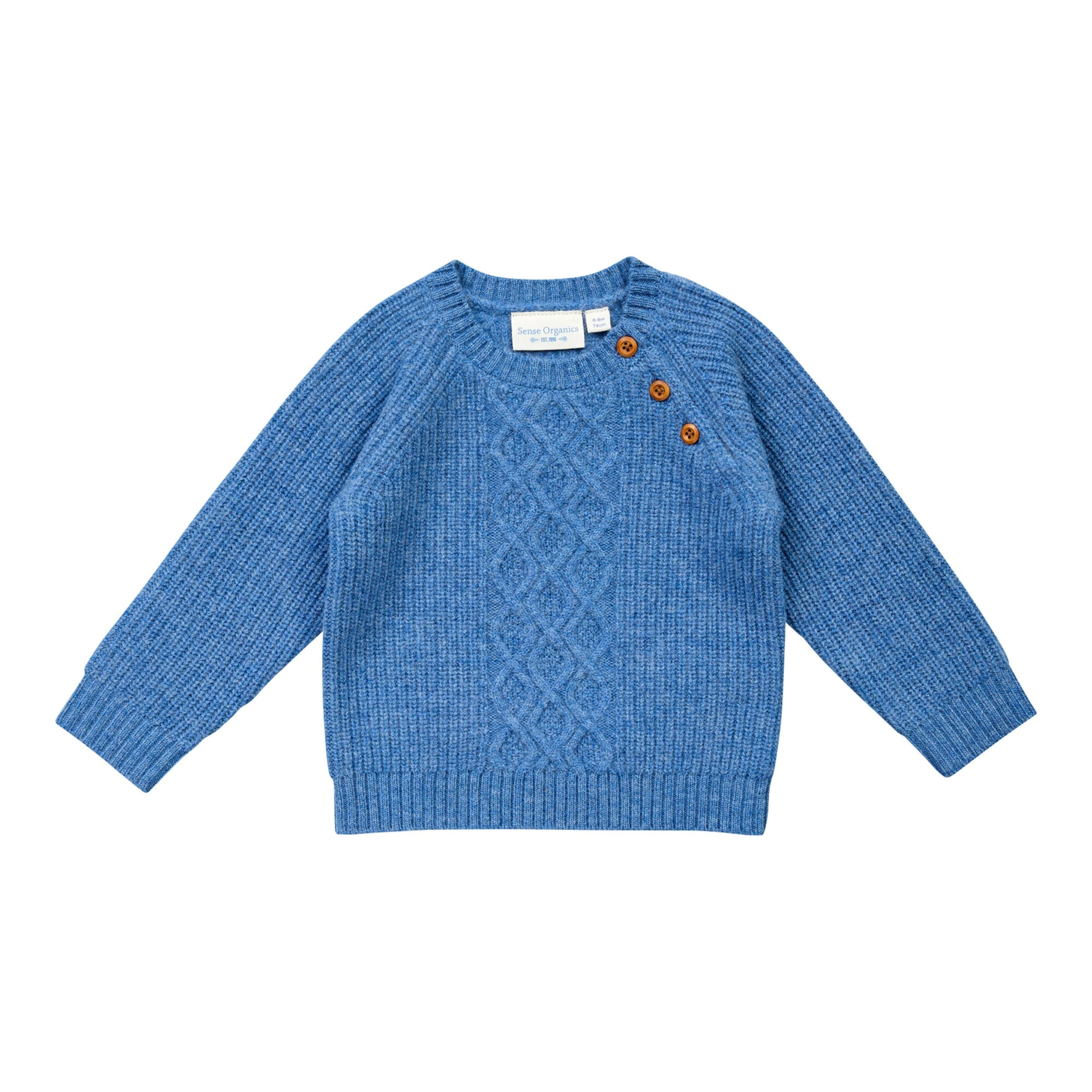 Sense Organics Pullover Zopfmuster Wolle
