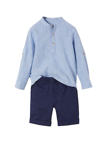 Festliches Jungen-Set: Hemd & Shorts