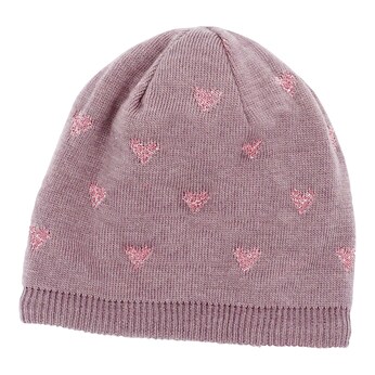 Winter-Strickmütze Herzen