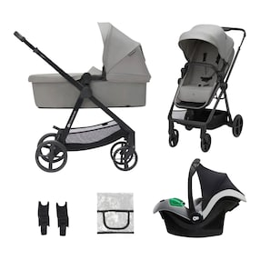 Kombikinderwagen NEWLY 3in1 Trio-Set inkl. Babyschale MINK PRO