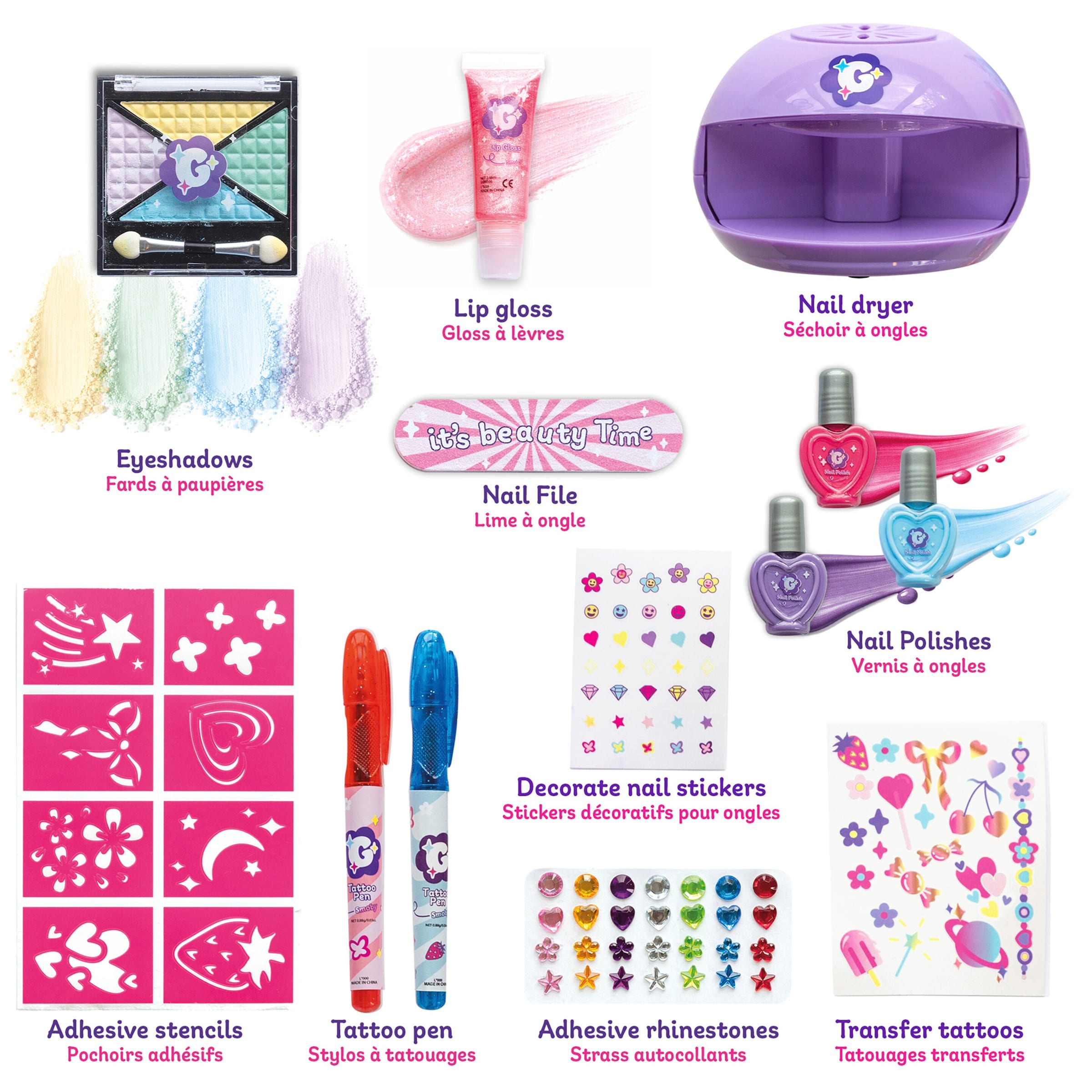 Smoby Stylingset Glow Station 3in1 GlamMeUp