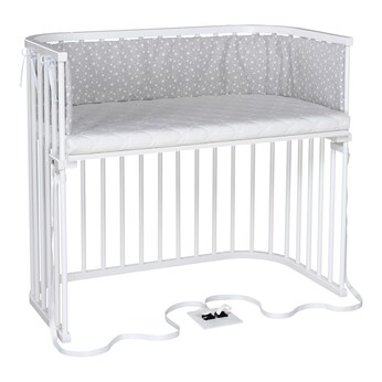 Beistellbett Boxspring XXL weiß mit Matratze Classic Soft