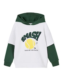 Jungen Kapuzensweatshirt mit Lageneffekt & Recycling-Polyester