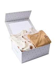 Bio-Kollektion: Baby-Set für Neugeborene, Bärenmotiv, 3 Teile