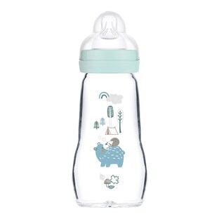 Babyflasche Feel Good Elements, Glas, 260 ml, ab 0M