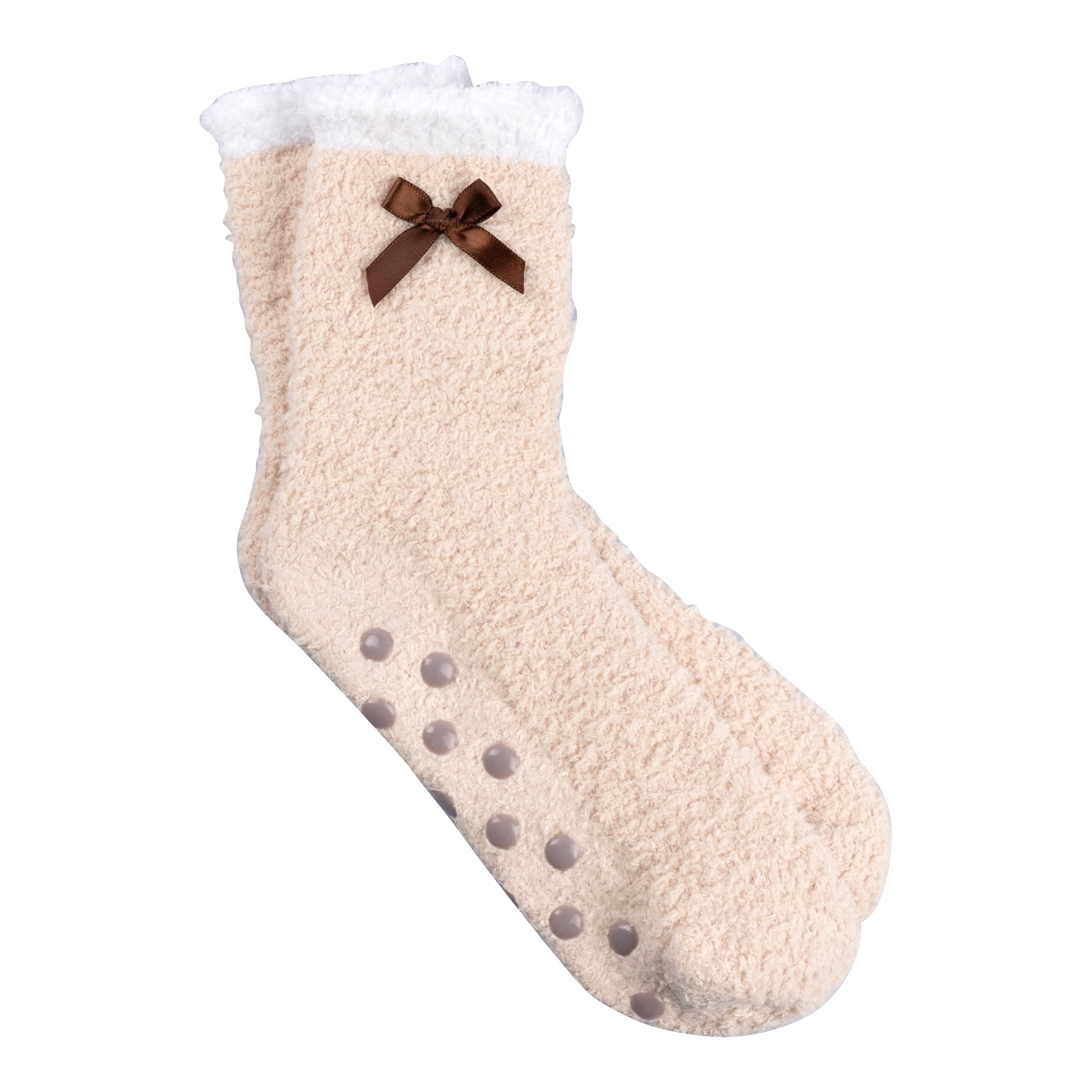Kuschelsocken „Schleife“, 1 Paar
